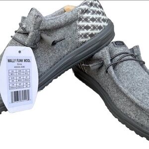 Hey Dude Men's Wally Wool Slip on Shoes Color Grey Size M11